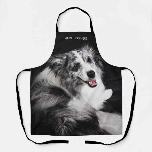 Benutzerdefinierter Foto Hund mit Name Schürze (Vorderseite)