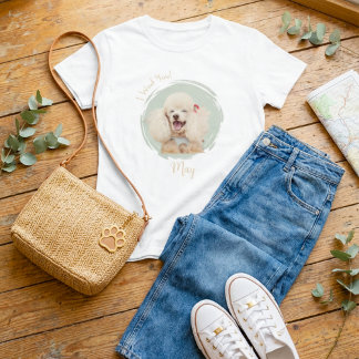 Benutzerdefinierter Foto-Hunde-Name Mama ich wuffe T-Shirt