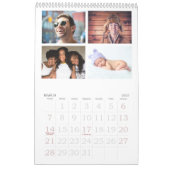 Benutzerdefinierter Foto-Kalender| 4 Bildmonat pro Kalender (Mär 2027)