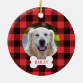 Benutzerdefinierter Foto Keramik Ornament (Hinten)