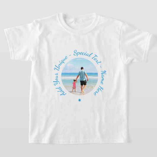 Benutzerdefinierter Foto Kids T - Shirt Foto Ihrer (Ablage )
