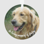 Benutzerdefinierter Foto-Membername | Liebespeiche Ornament (Rückseite)