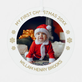 Benutzerdefinierter Foto-Metall-Kreis-Weihnachtssc Ornament Aus Metall