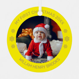 Benutzerdefinierter Foto-Metallkreis-Weihnachtssch Ornament Aus Metall