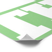 Benutzerdefinierter Foto-Mitarbeiter der Monatsanz Poster (Ecke)