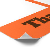 Benutzerdefinierter Foto-Mitarbeiter der Monatsanz Poster (Ecke)