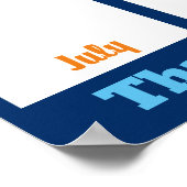 Benutzerdefinierter Foto-Mitarbeiter der Monatsanz Poster (Ecke)