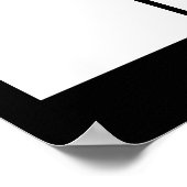 Benutzerdefinierter Foto-Mitarbeiter der Monatsanz Poster (Ecke)