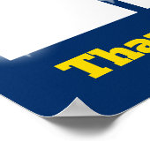 Benutzerdefinierter Foto-Mitarbeiter der Monatsanz Poster (Ecke)