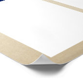 Benutzerdefinierter Foto-Mitarbeiter der Monatsanz Poster (Ecke)