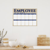 Benutzerdefinierter Foto-Mitarbeiter der Monatsanz Poster (Küche)