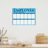 Benutzerdefinierter Foto-Mitarbeiter der Monatsanz Poster (Küche)