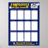 Benutzerdefinierter Foto Mitarbeiter des Monats-Di Poster (Vorne)