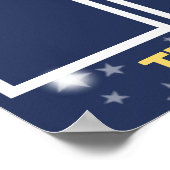 Benutzerdefinierter Foto Mitarbeiter des Monats-Di Poster (Ecke)