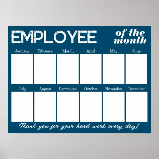 Benutzerdefinierter Foto Mitarbeiter des Monats-Di Poster (Vorne)