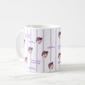 Benutzerdefinierter Foto-Mug mit süßem Bogenmuster Kaffeetasse (Vorderseite Links)