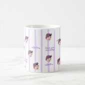 Benutzerdefinierter Foto-Mug mit süßem Bogenmuster Kaffeetasse (Mittel)