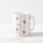 Benutzerdefinierter Foto-Mug mit süßem Bogenmuster Kaffeetasse (VorderseiteRechts)