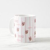 Benutzerdefinierter Foto-Mug mit süßem Bogenmuster Kaffeetasse (Vorderseite Links)
