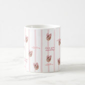 Benutzerdefinierter Foto-Mug mit süßem Bogenmuster Kaffeetasse (Mittel)