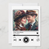Benutzerdefinierter Foto Music Player Einladung (Vorderseite)