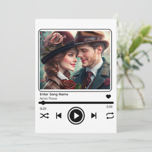 Benutzerdefinierter Foto Music Player Einladung