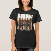 Benutzerdefinierter Foto-Name Einfaches Skript-Typ T-Shirt (Vorderseite)