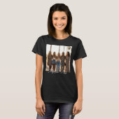 Benutzerdefinierter Foto-Name Einfaches Skript-Typ T-Shirt (Vorne ganz)