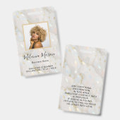 Benutzerdefinierter Foto Name Holographic Imitats  Ausweis (Vorder- & Rückseite)