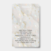 Benutzerdefinierter Foto Name Holographic Imitats  Ausweis (Rückseite)