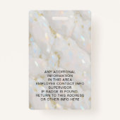 Benutzerdefinierter Foto Name Holographic Imitats Ausweis (Rückseite)