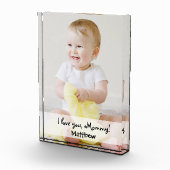 Benutzerdefinierter Foto Name I Liebe Sie Mami (Rechts)