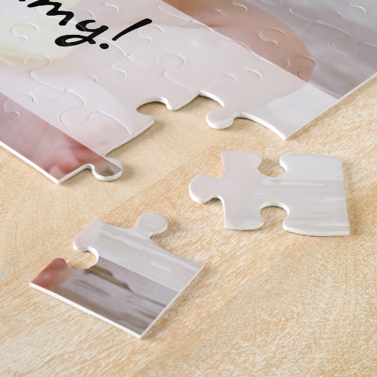 Benutzerdefinierter Foto Name I Liebe Sie Mami Puzzle (Seite)