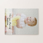 Benutzerdefinierter Foto Name I Liebe Sie Mami Puzzle (Horizontal)