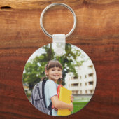 Benutzerdefinierter Foto Name Star Schlüsselanhäng Schlüsselanhänger (Vorderseite)