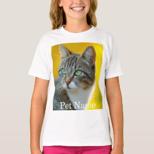 Benutzerdefinierter Foto-Name Text Personalisiert  T-Shirt