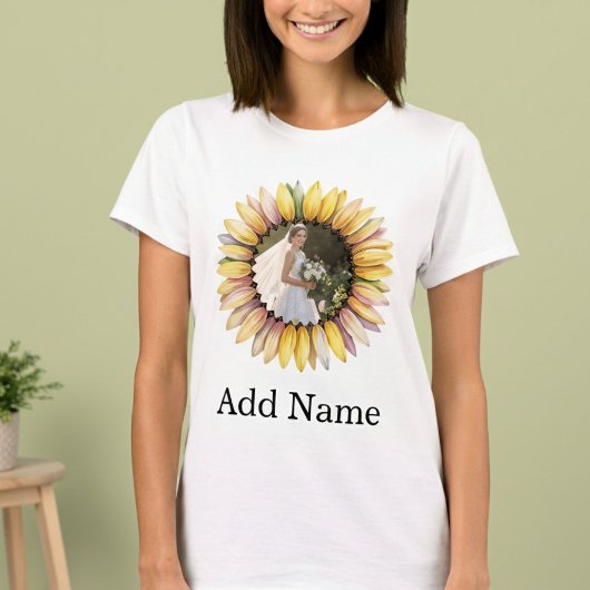 Benutzerdefinierter Foto Name Text Personalisierte T-Shirt