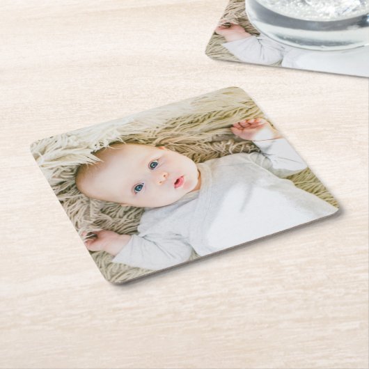 Benutzerdefinierter Foto-Papierdrucker Untersetzer (angewinkelt)