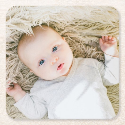 Benutzerdefinierter Foto-Papierdrucker Untersetzer (Vorderseite)