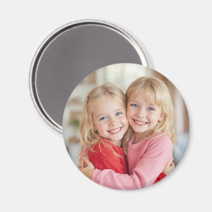 Benutzerdefinierter Foto-Personalisierter Kreis-Ma Magnet