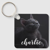 Benutzerdefinierter Foto Personalisierter Name Schlüsselanhänger (Vorderseite)