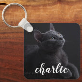 Benutzerdefinierter Foto Personalisierter Name Schlüsselanhänger (Vorderseite)