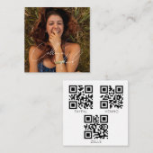 Benutzerdefinierter Foto qcode Uni-Abschluss Begleitkarte (Vorne/Hinten)