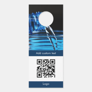 benutzerdefinierter Foto-QR-Code einfaches Logo Tü Türanhänger