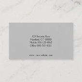 Benutzerdefinierter Foto QR-Code für Schwarz und G Visitenkarte (Rückseite)