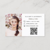 Benutzerdefinierter Foto Qr-Code moderne Markenfar Visitenkarte (Rückseite)