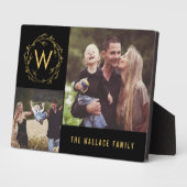 Benutzerdefinierter Foto-Rahmen für Monogramm-Wraa Fotoplatte (Seite)