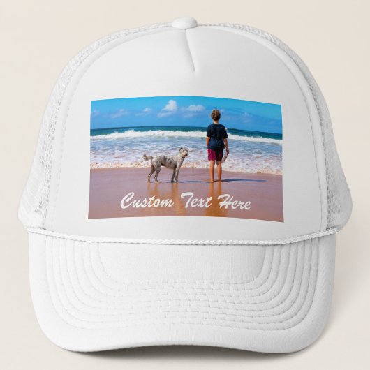 Benutzerdefinierter Foto-Rumperhut mit Ihren Fotos Truckerkappe (Vorderseite)