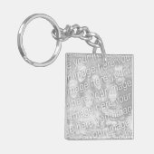 Benutzerdefinierter Foto-Schlüsselanhänger mit dem Schlüsselanhänger (Vorderseite links)