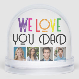 Benutzerdefinierter Foto-Schneeglobe für Vater - R Schneekugeln